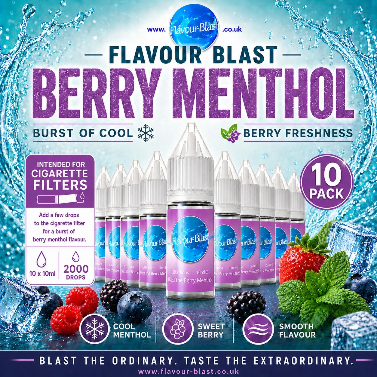Berry Menthol 10ml - (10 pack)