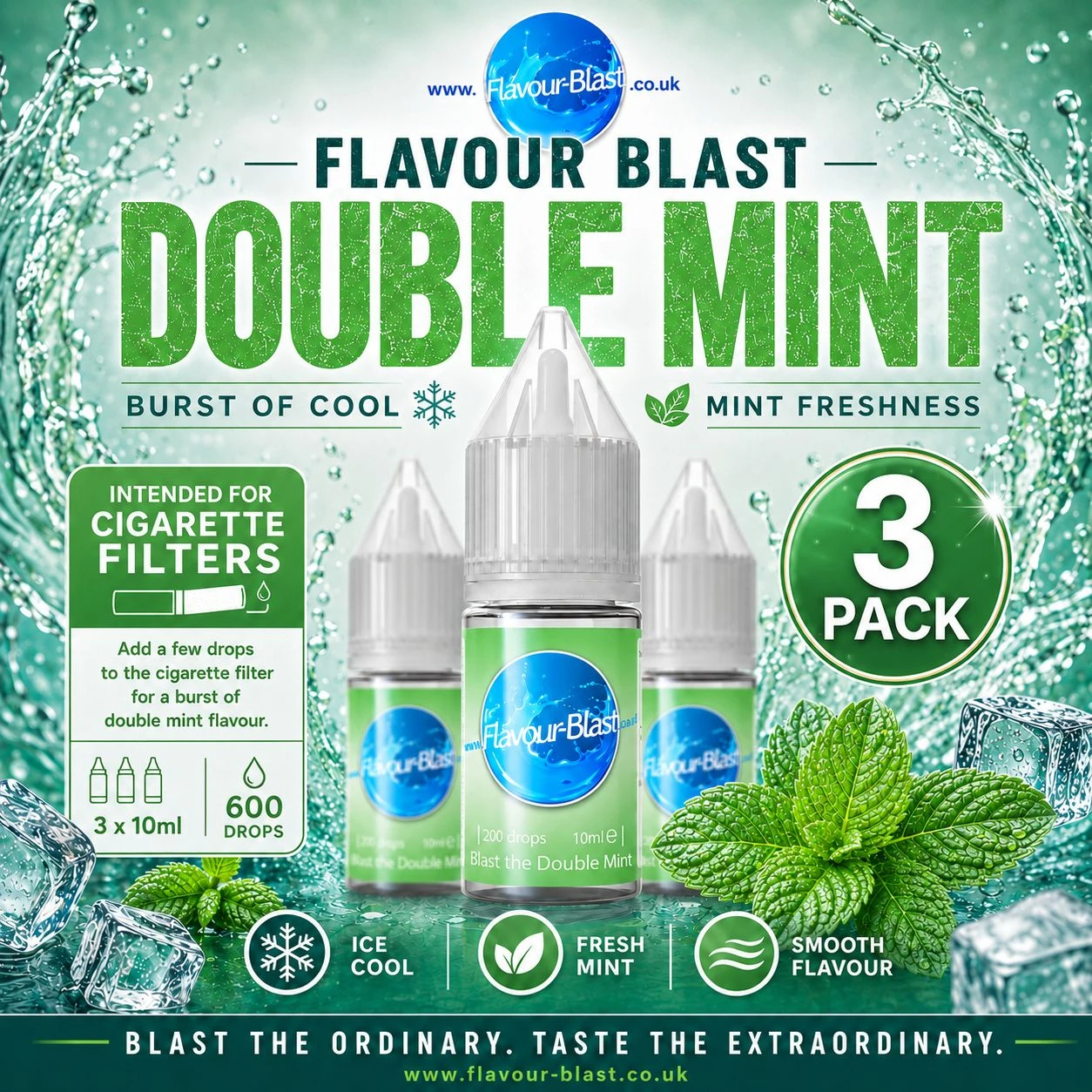 Double Mint 10ml - (3 pack)