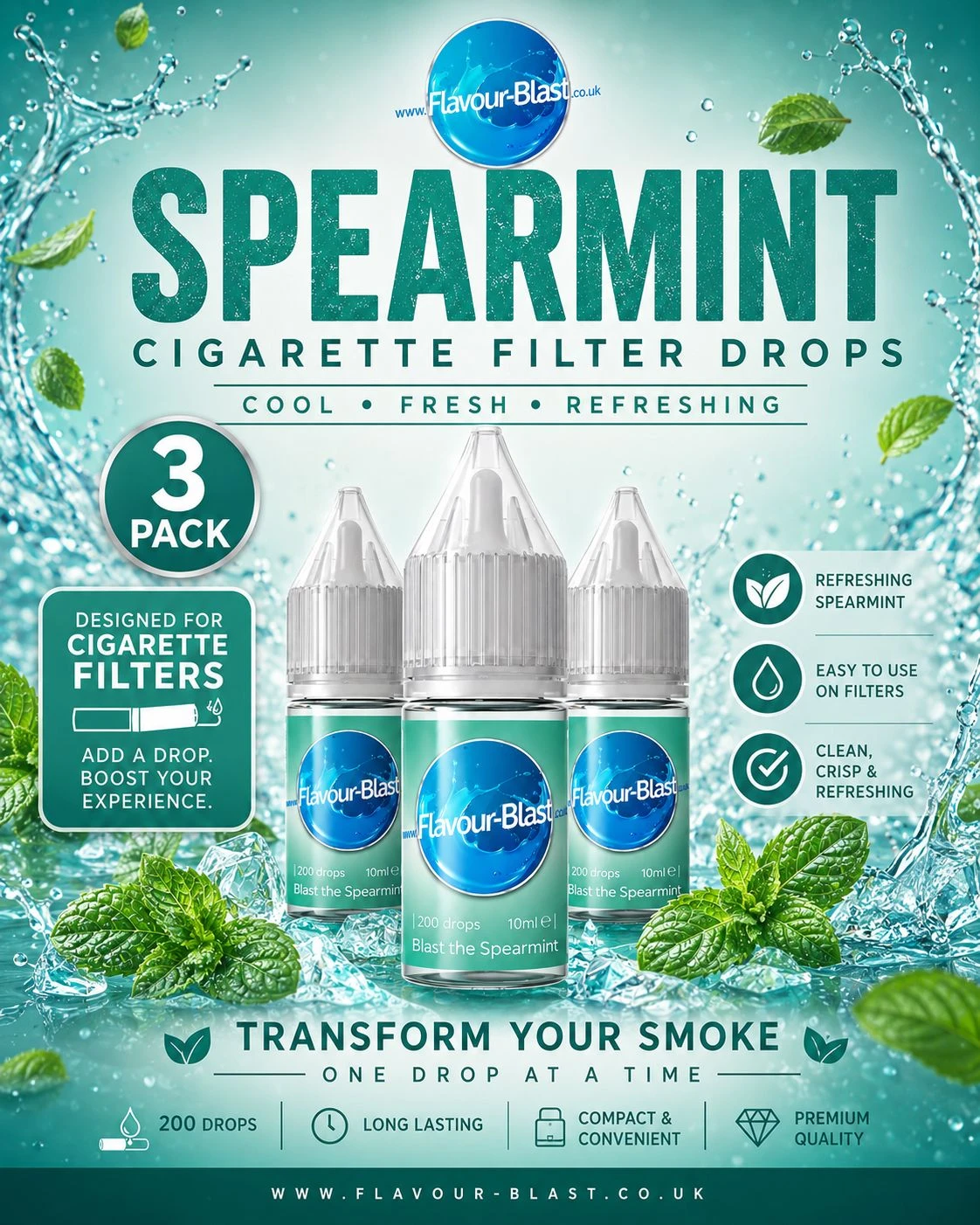 Spearmint 10ml - (3 pack)