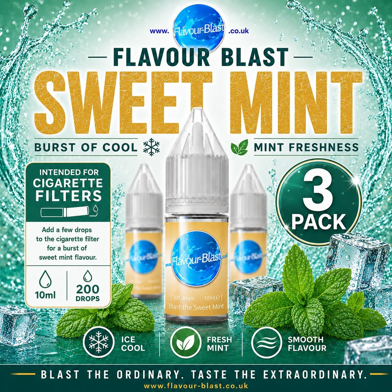 Sweet Mint 10ml - (3 pack)